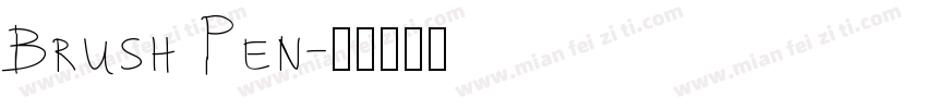 Brush Pen字体转换